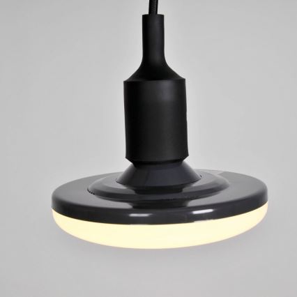 Luz pendente LED KIKI 1xE27/10W/230V preto antigo