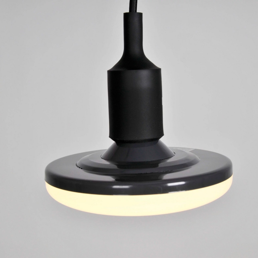 Luz pendente LED KIKI 1xE27/10W/230V preto antigo