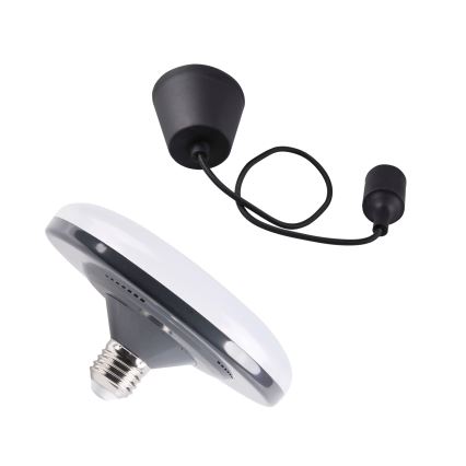 Luz pendente LED KIKI 1xE27/10W/230V preto antigo