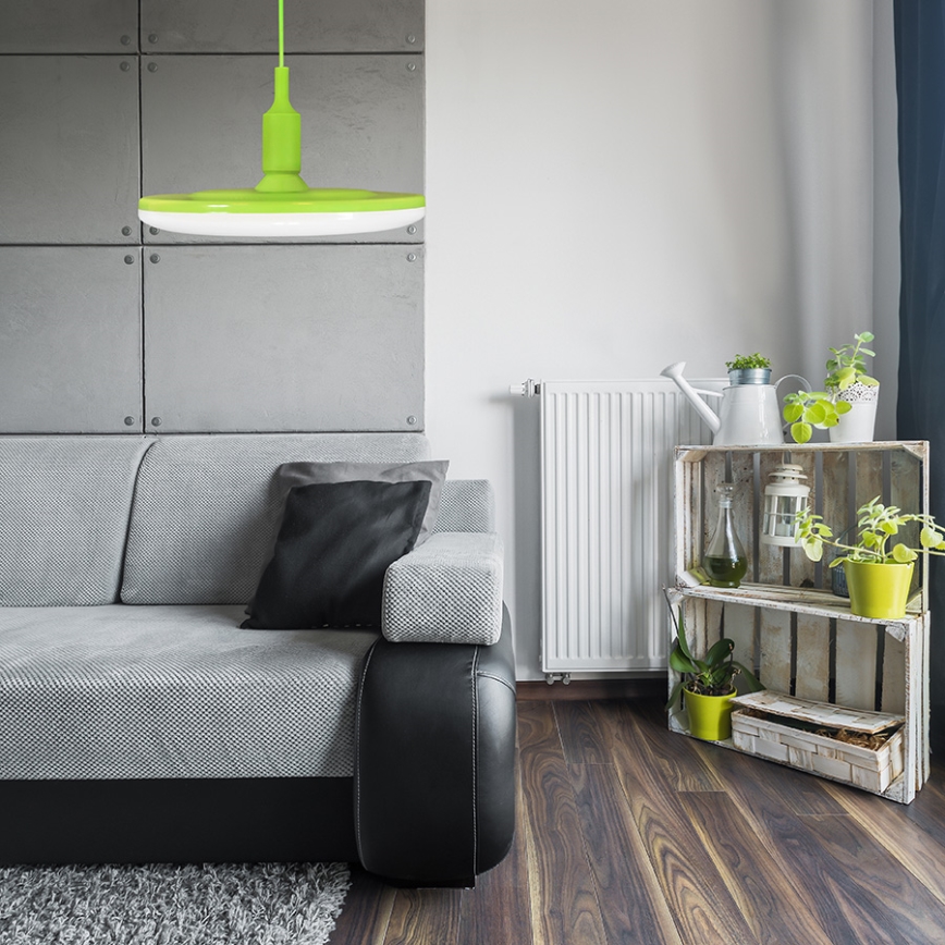 Luz pendente LED KIKI 1xE27/10W/230V verde