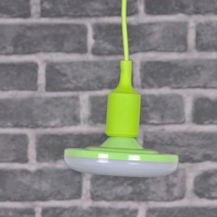 Luz pendente LED KIKI 1xE27/10W/230V verde