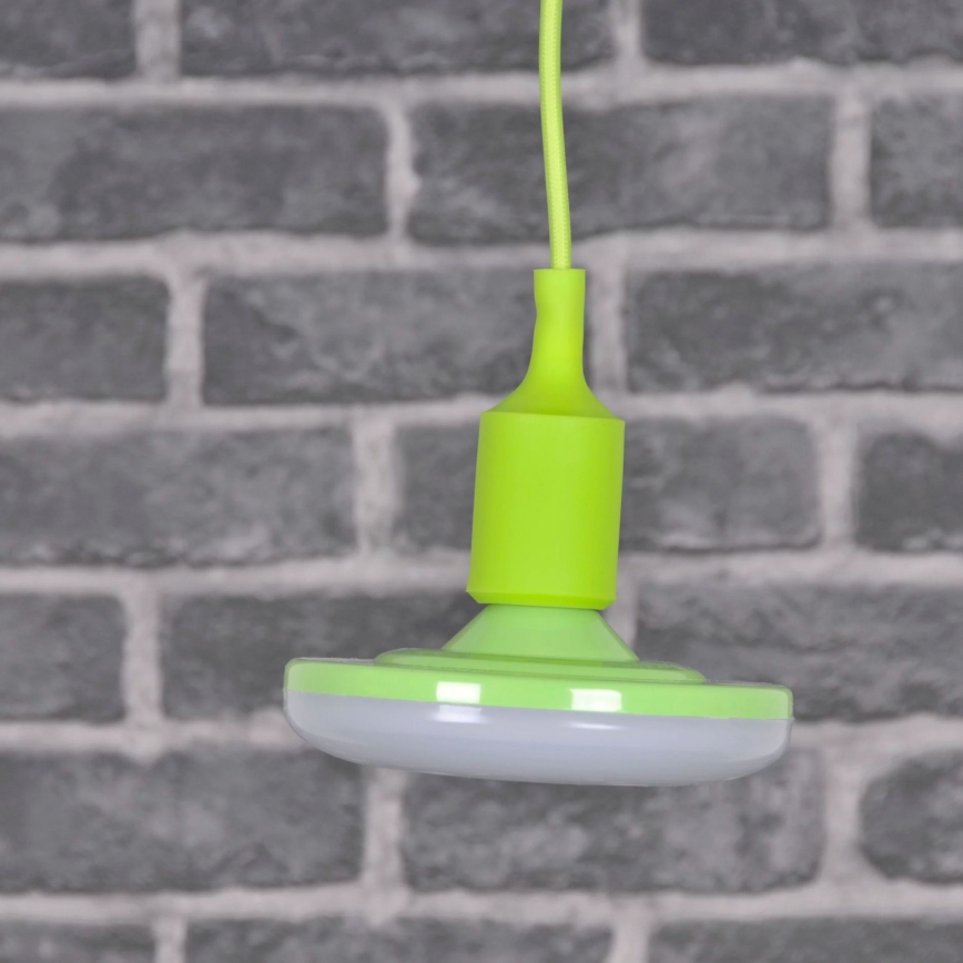 Luz pendente LED KIKI 1xE27/10W/230V verde