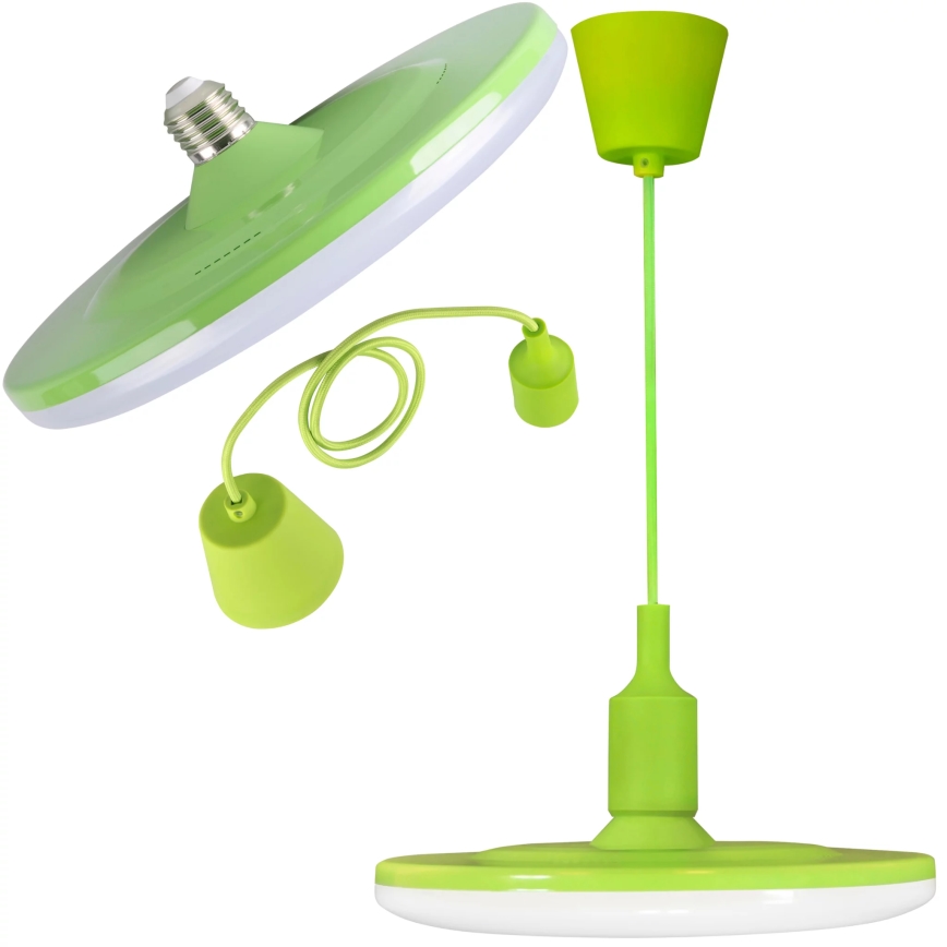 Luz pendente LED KIKI 1xE27/15W/230V verde