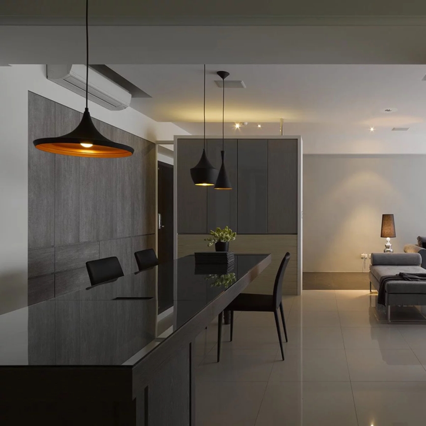 Luz pendente MODERN E27/60W preto antigo