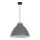 Luz pendente SKAL 1xE27/60W cinzento
