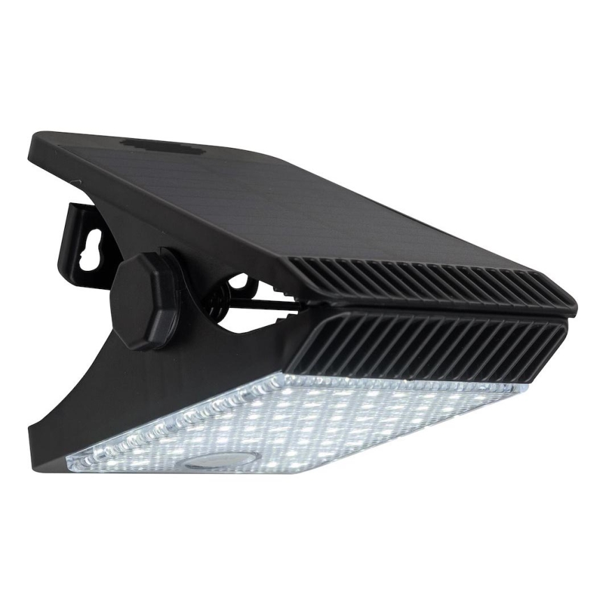 Luz Solar LED com sensor de movimento e crepúsculo CLIPS LED/4W/1200 mAh 3,7V IP44 preto