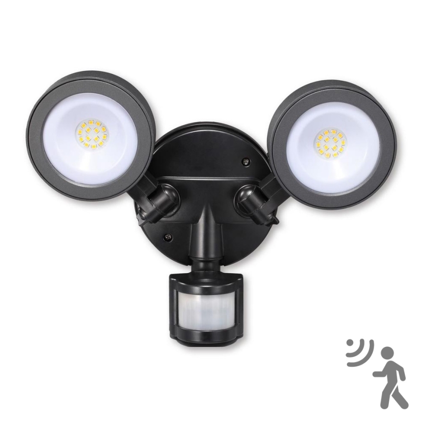 Luz superior Tarraco C PIR - Holofote LED com sensor TARRACO 2xLED/20W/230V IP65