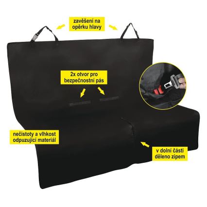 Manta protetora de carro para um cão 140x140 cm