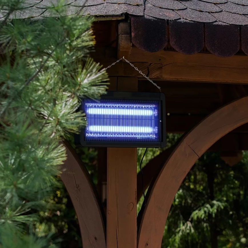 Máquina elétrica para matar insetos 2x10W/230V 100 m²