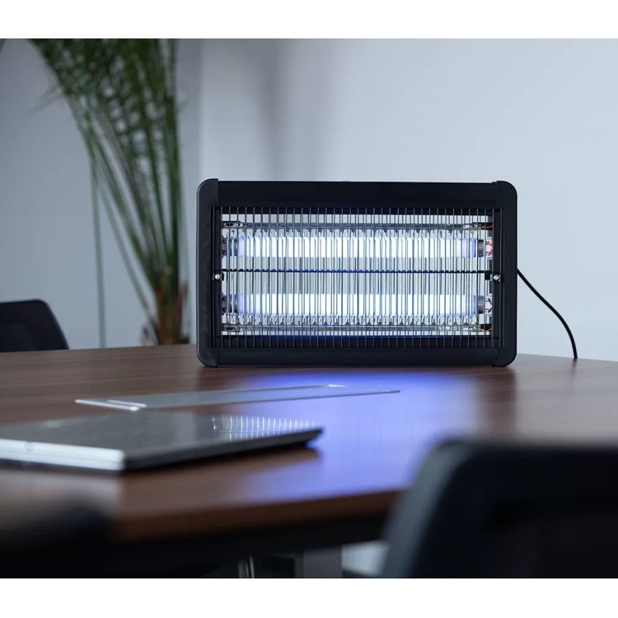 Máquina elétrica para matar insetos 2x10W/230V 100 m²