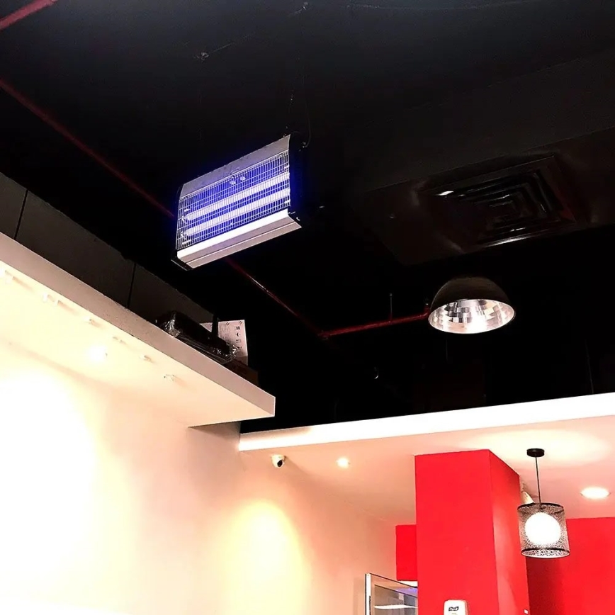 Máquina elétrica para matar insetos 2x10W/230V 80 m²