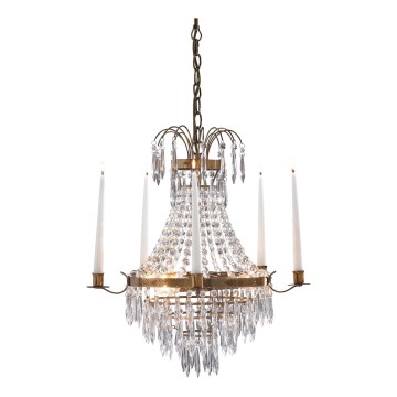 Markslöjd 100602 - Candeeiro suspenso KRAGEHOLM 3xE14/40W/230V latão