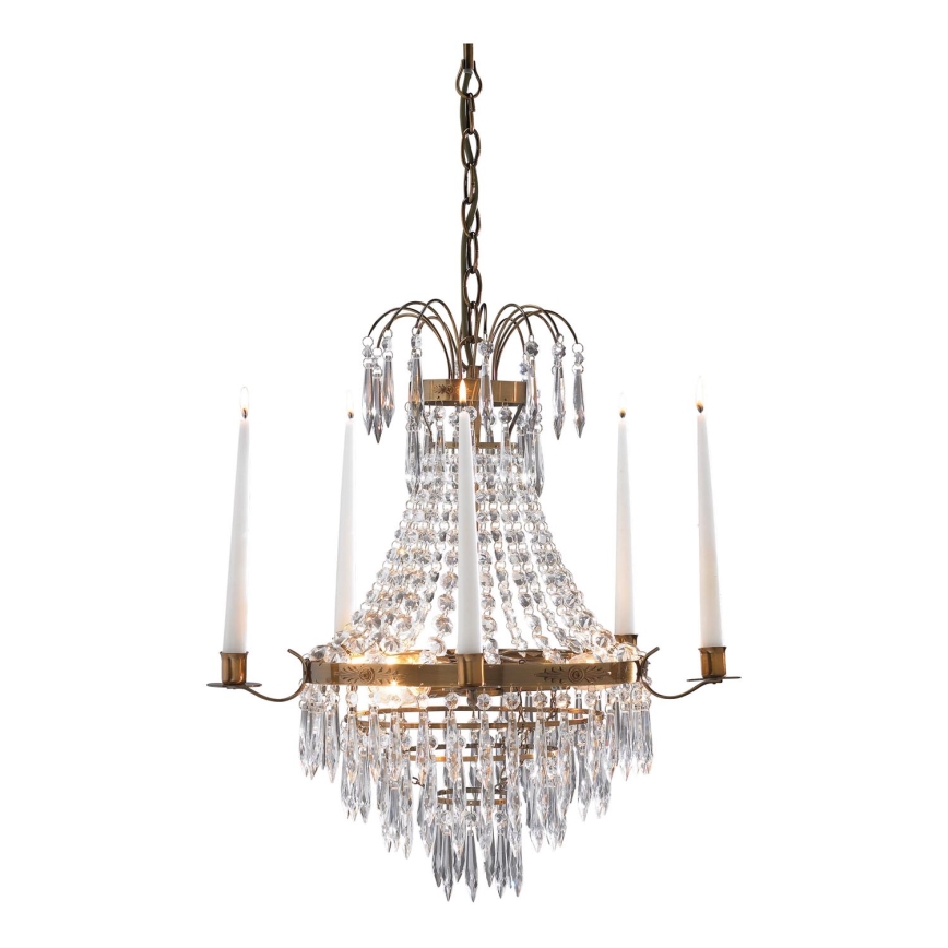 Markslöjd 100602 - Candeeiro suspenso KRAGEHOLM 3xE14/40W/230V latão