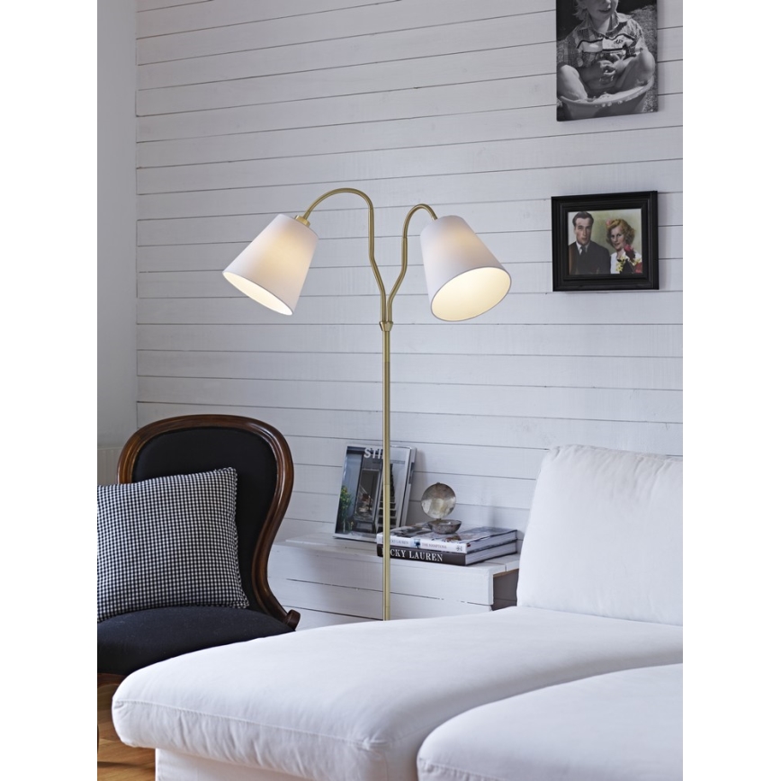 Markslöjd 105274 - Luminária de piso MODENA 2xE27/60W/230V