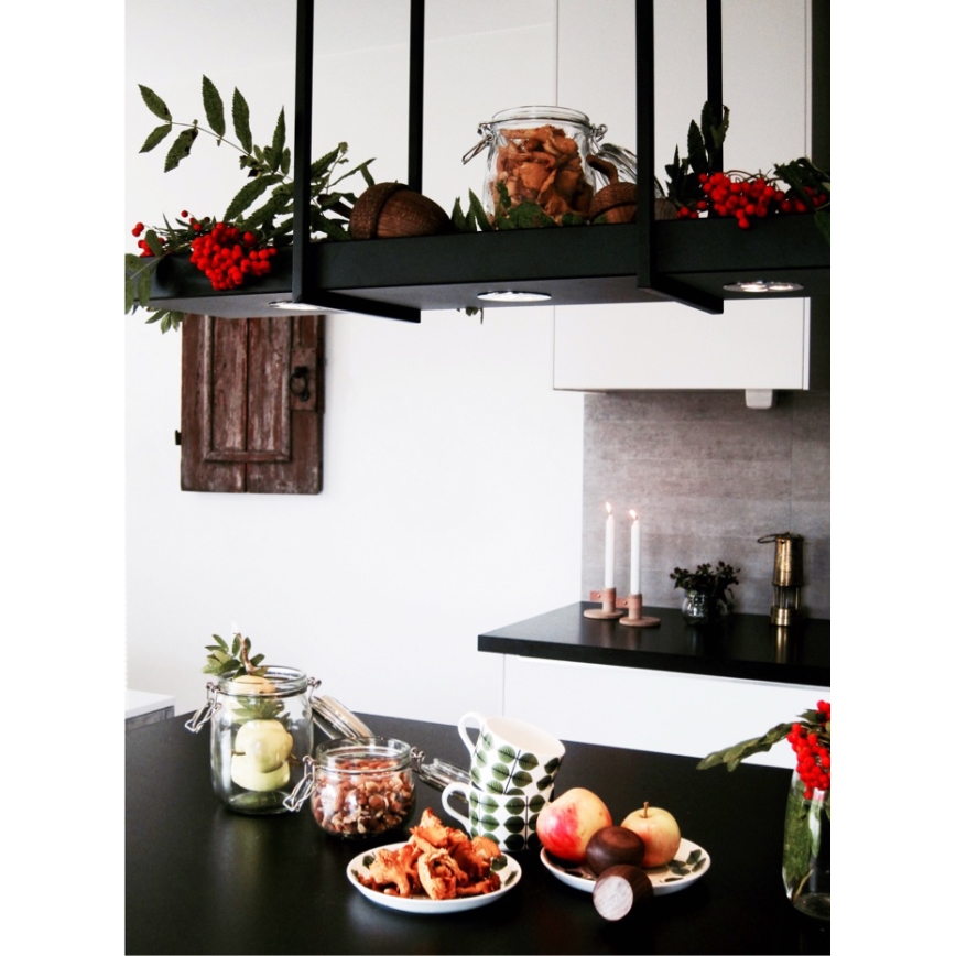 Markslöjd 105780 - Candelabro fosco LED na corrente TRAY 3xLED/3W/230V preto antigo
