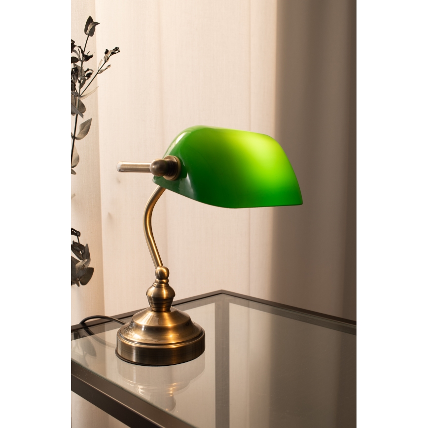 Markslöjd 105930 - Lâmpada de mesa BANKERS 1xE14/40W/230V