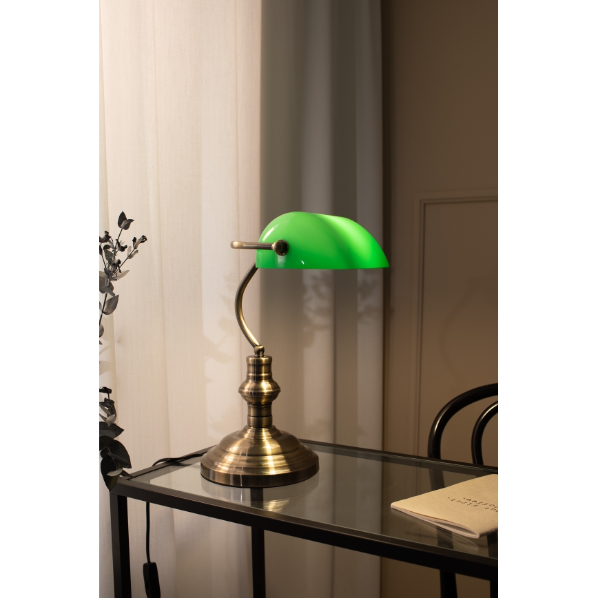 Markslöjd 105931 - Lâmpada de mesa BANKERS 1xE14/40W/230V