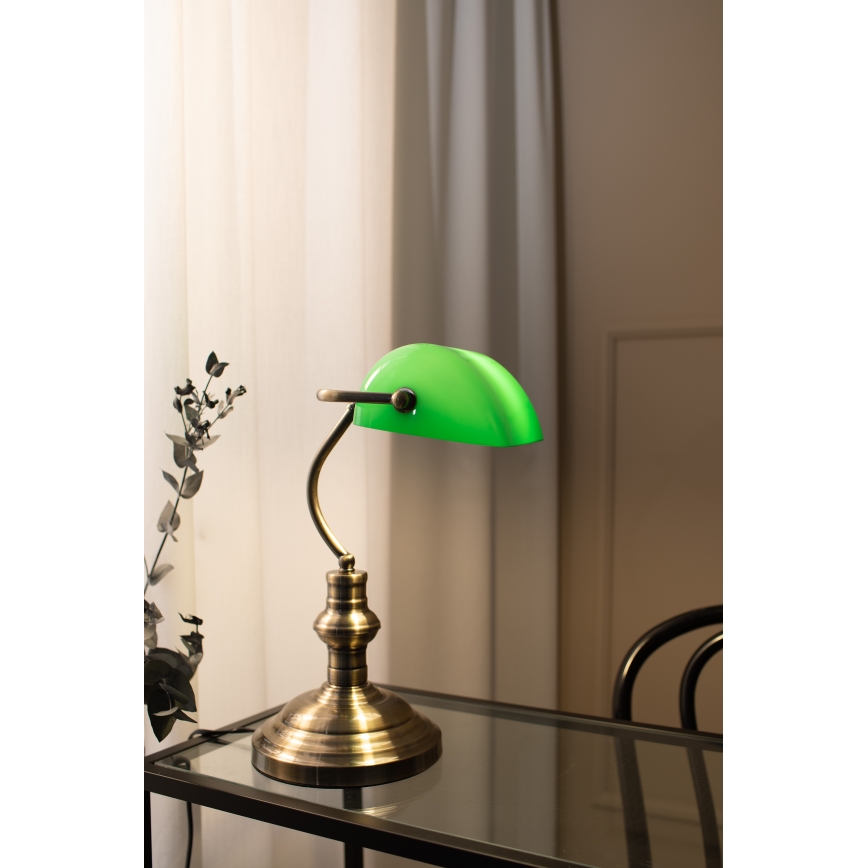 Markslöjd 105931 - Lâmpada de mesa BANKERS 1xE14/40W/230V