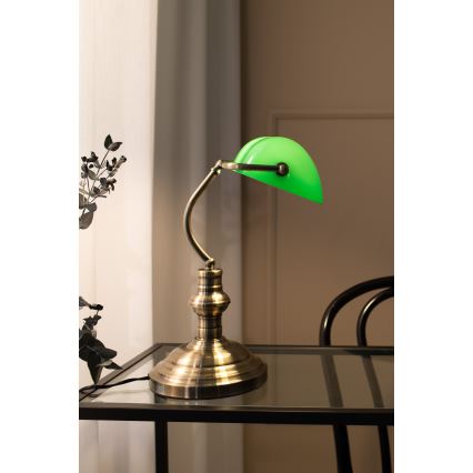 Markslöjd 105931 - Lâmpada de mesa BANKERS 1xE14/40W/230V