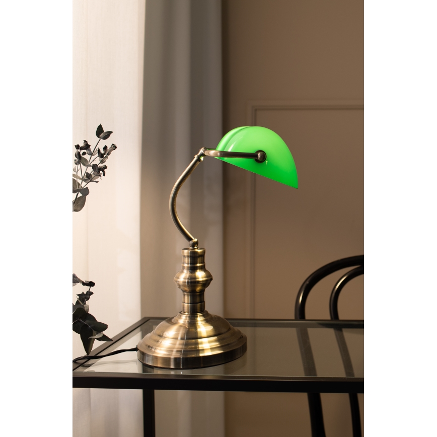 Markslöjd 105931 - Lâmpada de mesa BANKERS 1xE14/40W/230V