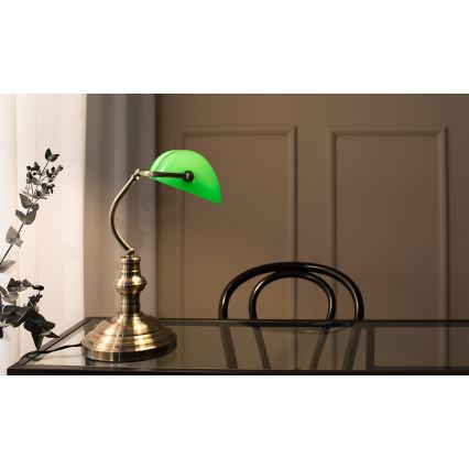 Markslöjd 105931 - Lâmpada de mesa BANKERS 1xE14/40W/230V