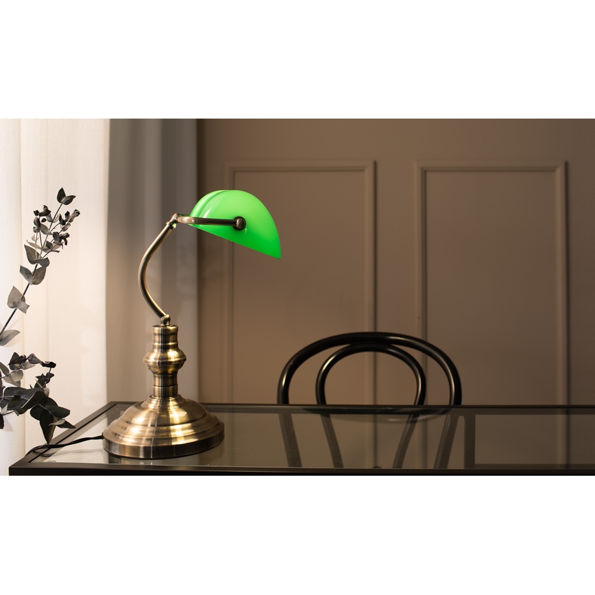 Markslöjd 105931 - Lâmpada de mesa BANKERS 1xE14/40W/230V