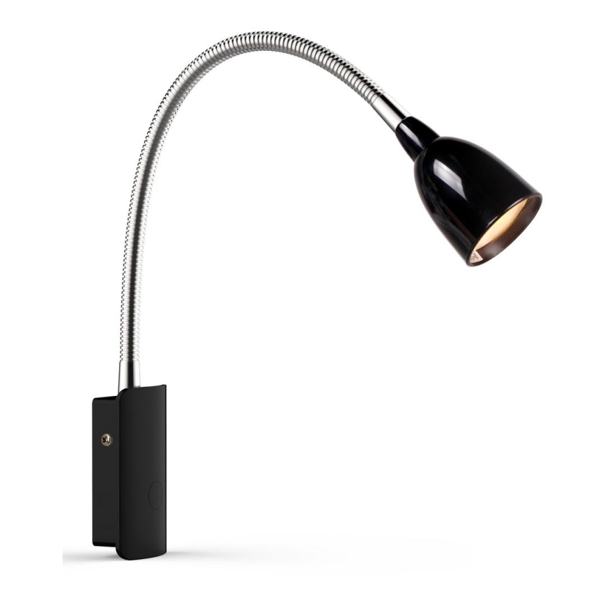 Markslöjd 105940 - Candeeiro de parede LED TULIP LED/2,5W/230V preto