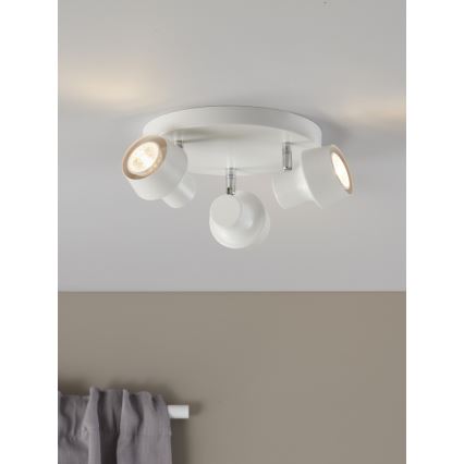 Markslöjd 106086 - Foco URN 3xGU10/35W/230V branco