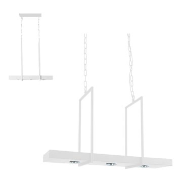 Markslöjd 106124 - Candelabro fosco LED na corrente TRAY 3xLED/3W/230V branco