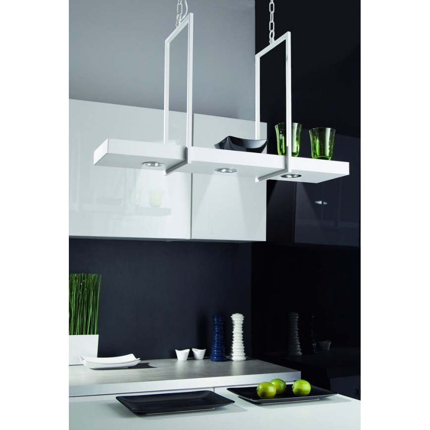 Markslöjd 106124 - Candelabro fosco LED na corrente TRAY 3xLED/3W/230V branco