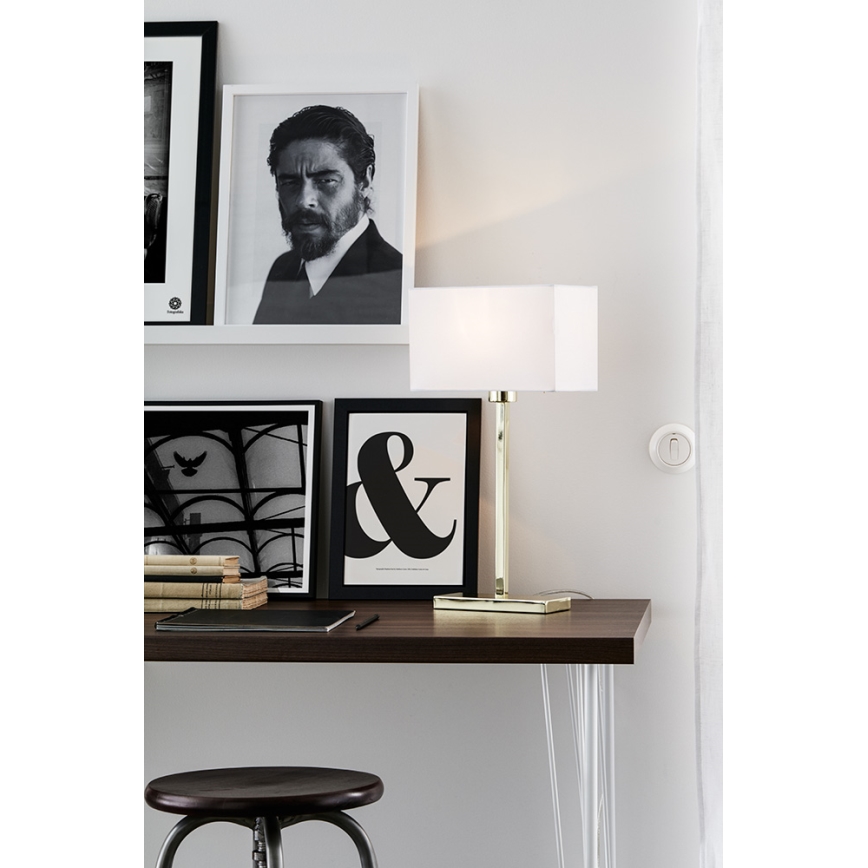 Markslöjd 106306 - Lâmpada de mesa SAVOY 1xE27/60W/230V
