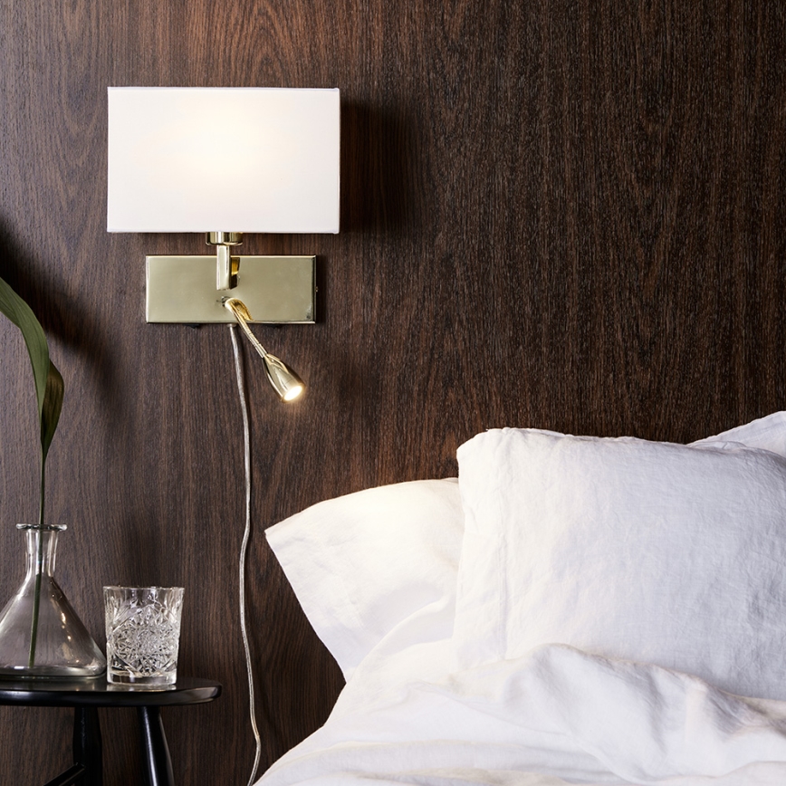 Markslöjd 106308 - Luz de parede LED SAVOY LED/3W+E27/60W/230V