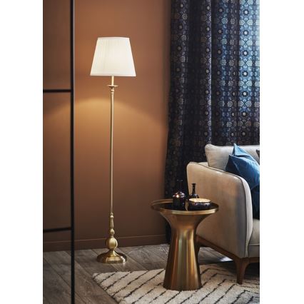 Markslöjd 106322 - Candeeiro de chão IMPERIA 1xE27/60W/230V latão