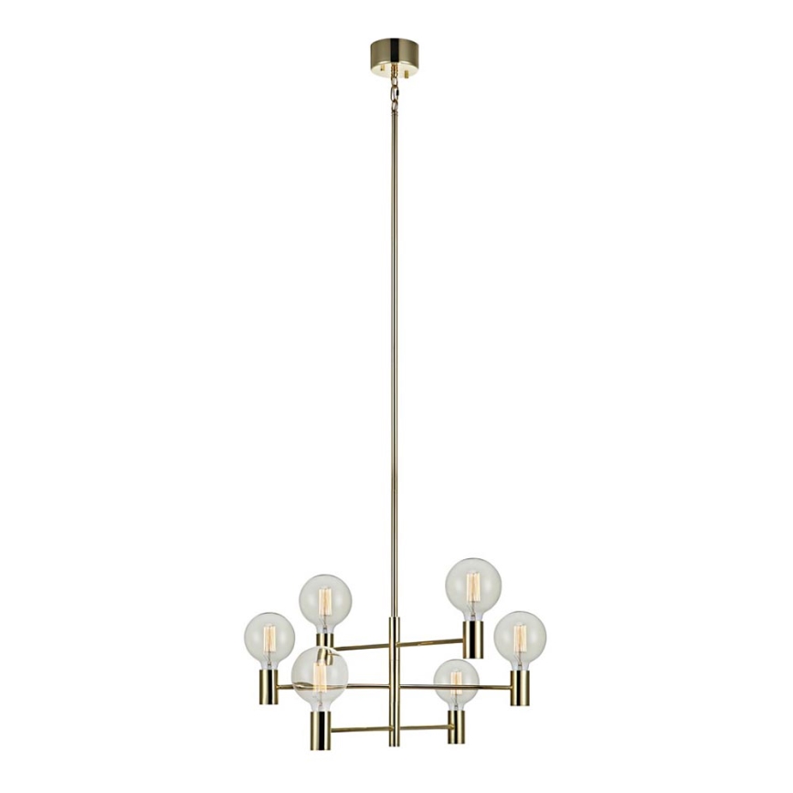 Markslöjd 106418 - Candelabro pendente CAPITAL 6xE27/60W/230V bronze