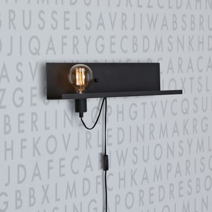 Markslöjd 106482 - Luz da parede com regulação s USB zásuvkou MULTI 1xE27/60W/230V