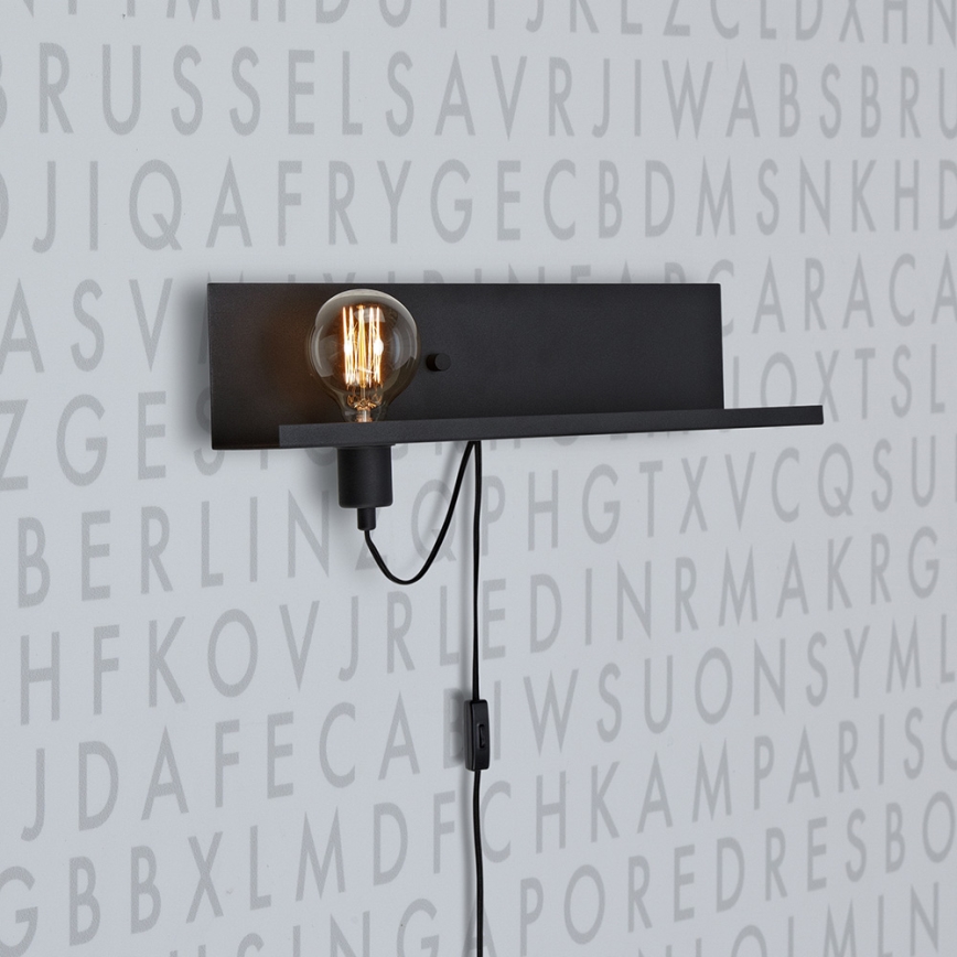 Markslöjd 106482 - Luz da parede com regulação s USB zásuvkou MULTI 1xE27/60W/230V