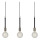 Markslöjd 106708 - Candelabro num fio SEDLO 3xE27/60W/230V