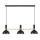 Markslöjd 106971 - Candelabro suspenso LARRY 3xE27/60W/230V preto/dourado