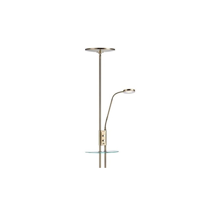 Markslöjd 107009 - Candeeiro de chão fosco LED FRIEND LED/18W/230V + LED/5W