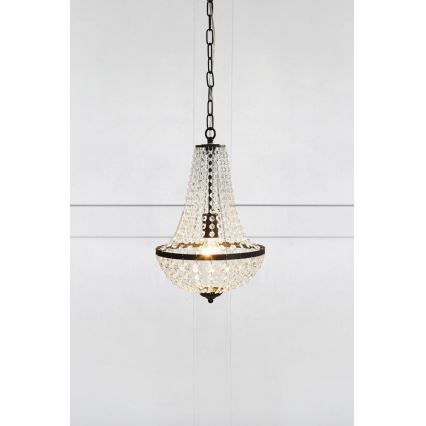 Markslöjd 107026 - Candelabro de cristal de corrente GRÄNSÖ 1xE27/60W/230V