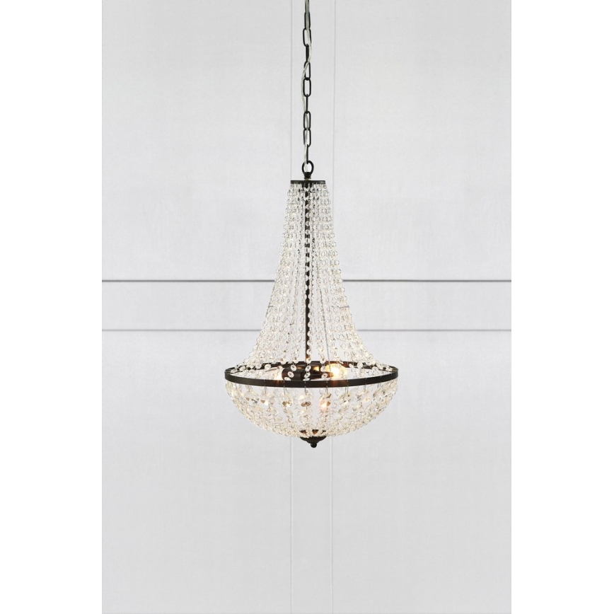 Markslöjd 107027 - Candelabro de cristal de corrente GRÄNSÖ 2xE14/40W/230V