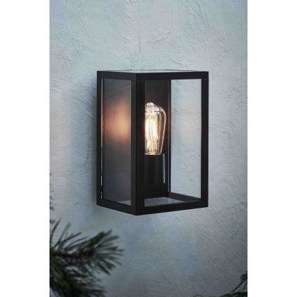 Markslöjd 107113 - Iluminação de parede exterior PELHAM 1xE27/60W/230V IP44 preto