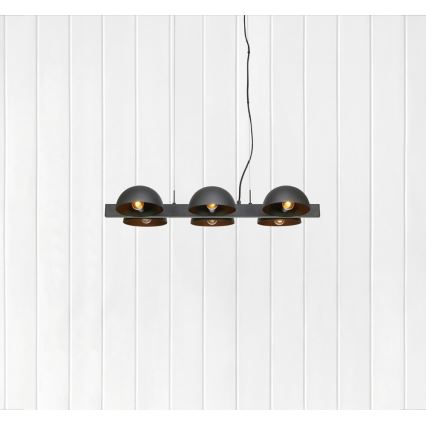Markslöjd 107138 - Candelabro num fio FLAMINGO 6xE14/40W/230V preto antigo