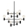 Markslöjd 107187 - Candelabro pendente PARIS 10xE27/60W/230V