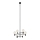 Markslöjd 107281 - Candelabro num fio CAPITAL 6xE27/60W/230V