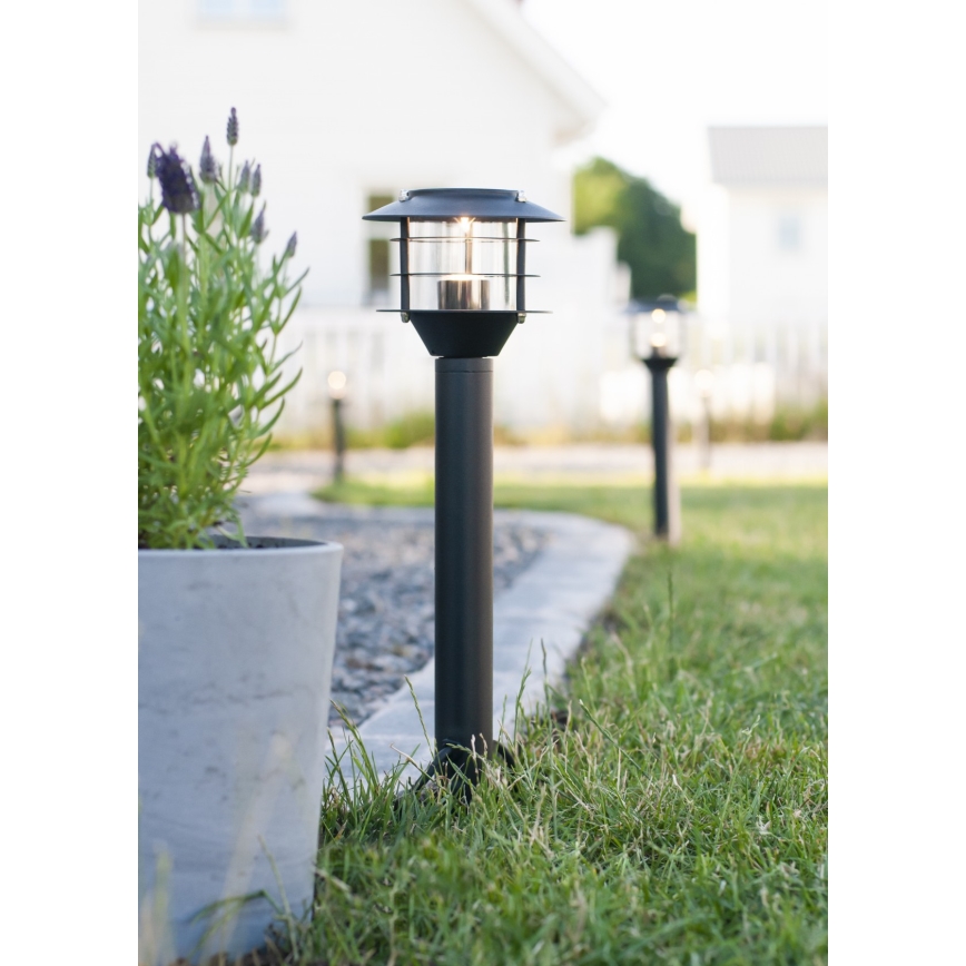 Markslöjd 107290 - Candeeiro exterior LED GARDEN 24 LED/3W/24V 45 cm IP44 preto