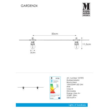 Markslöjd 107292 - Corrente decorativa para exterior LED GRINALDA GARDEN 10xLED 5,5m IP44