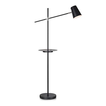 Markslöjd 107307 - Luminária de piso s USB LINEAR 1xE14/40W/230V
