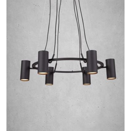 Markslöjd 107357 - Candelabro num fio PORTO 6xGU10/12W/230V