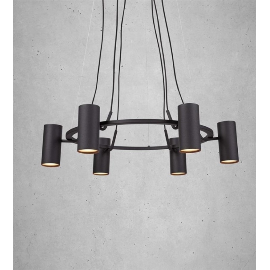 Markslöjd 107357 - Candelabro num fio PORTO 6xGU10/12W/230V